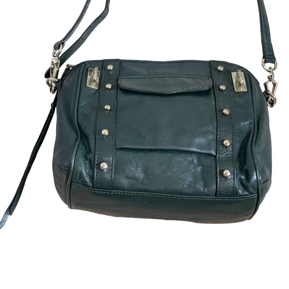 Rebecca Minkoff Green Leather Crossbody Bag With Gold Hardware - Picture 5 of 15